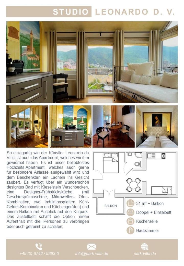 Park Villa Zentral Am Mittelrhein - Zimmer & Apartments Boppard Bagian luar foto